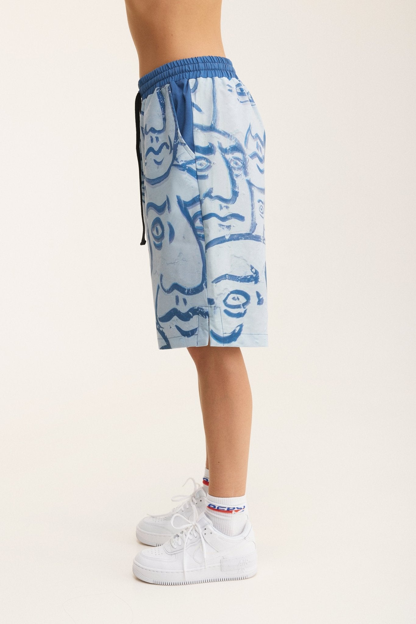 Bermuda Shorts Faces (recycled fabric) - MYS