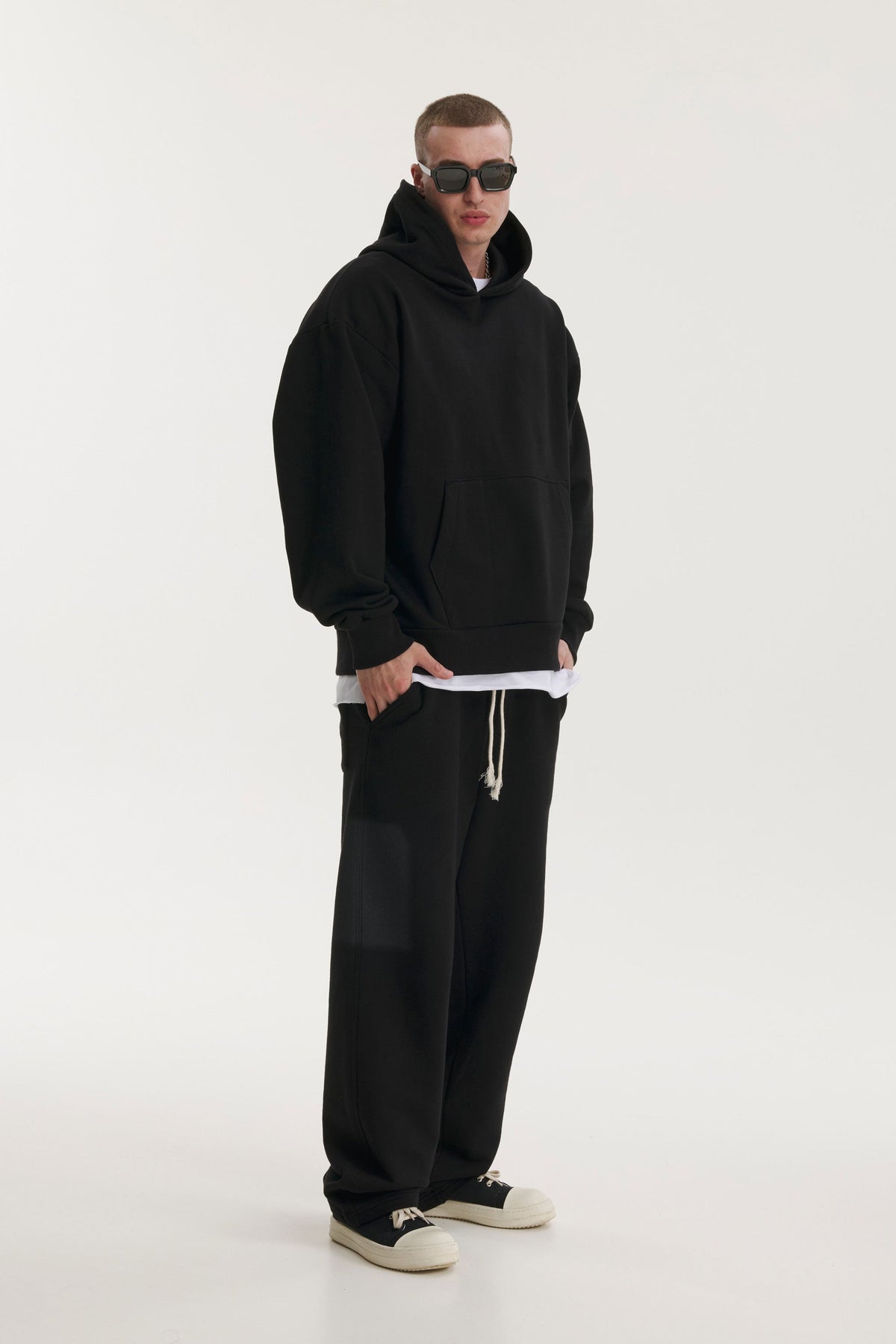 Black Hoodie Angel - side