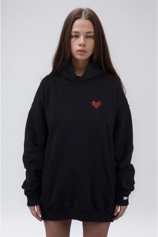 Black Hoodie Love W - MYS