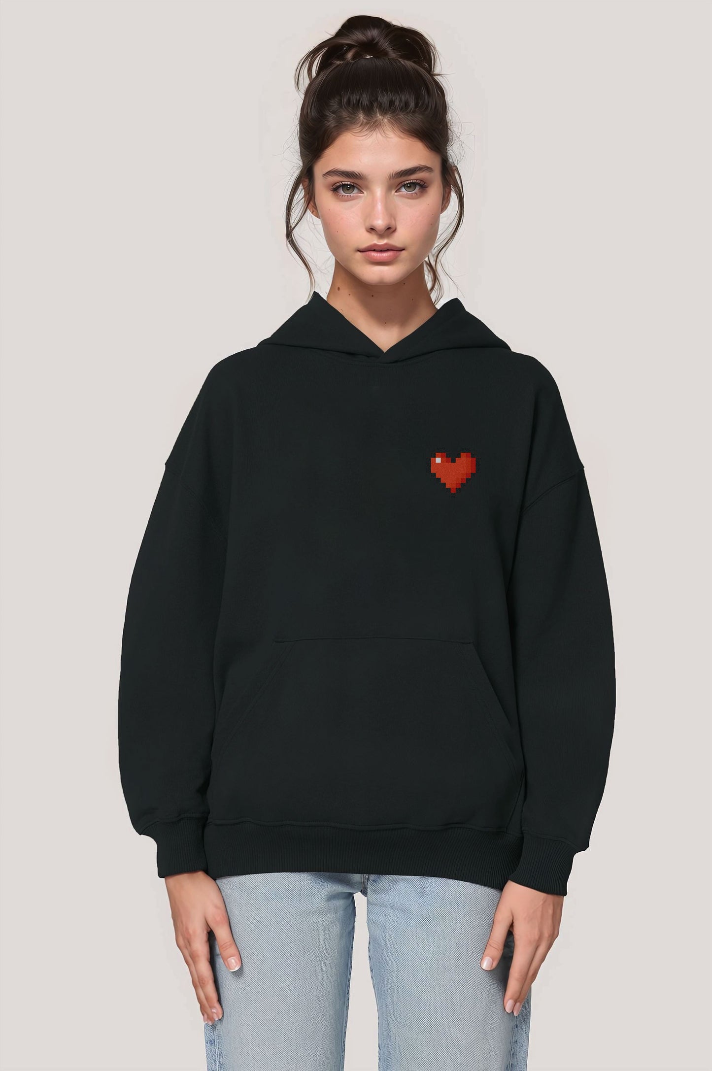 Black Hoodie Love W