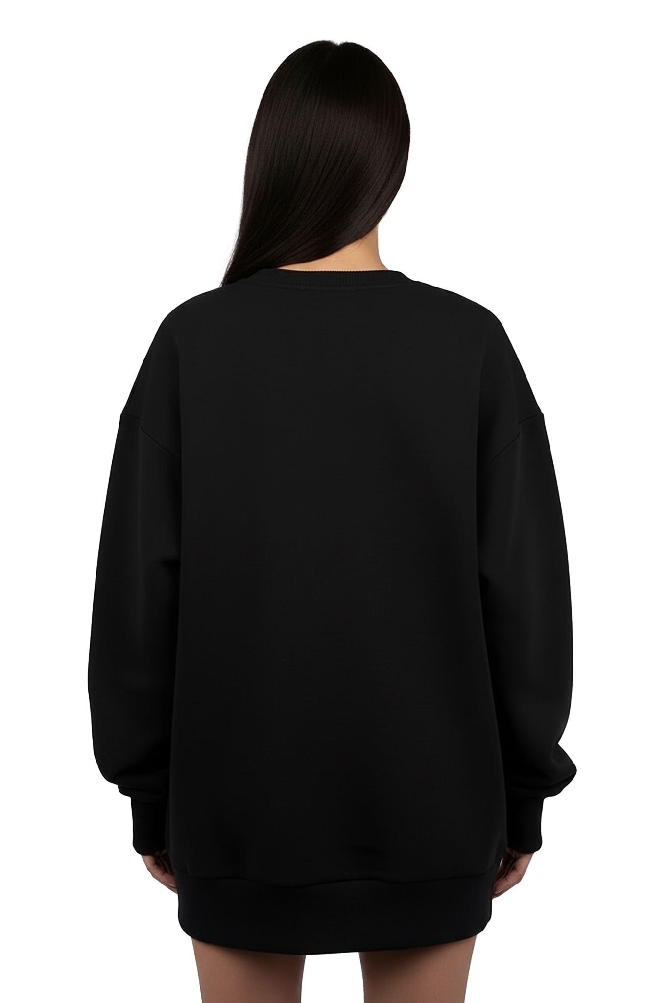 Black Oversized Love Sweater - MYS