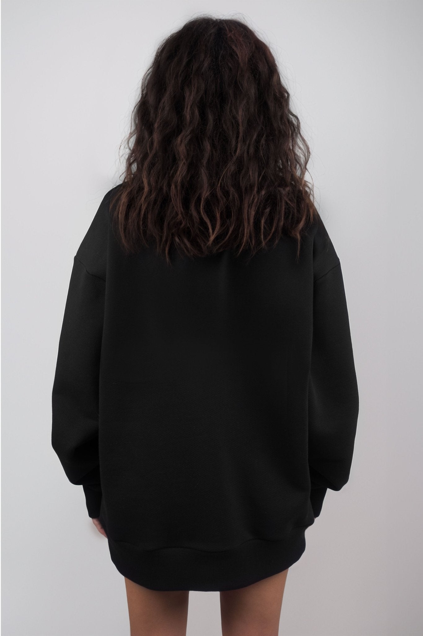 Black Oversized Love Sweater - MYS