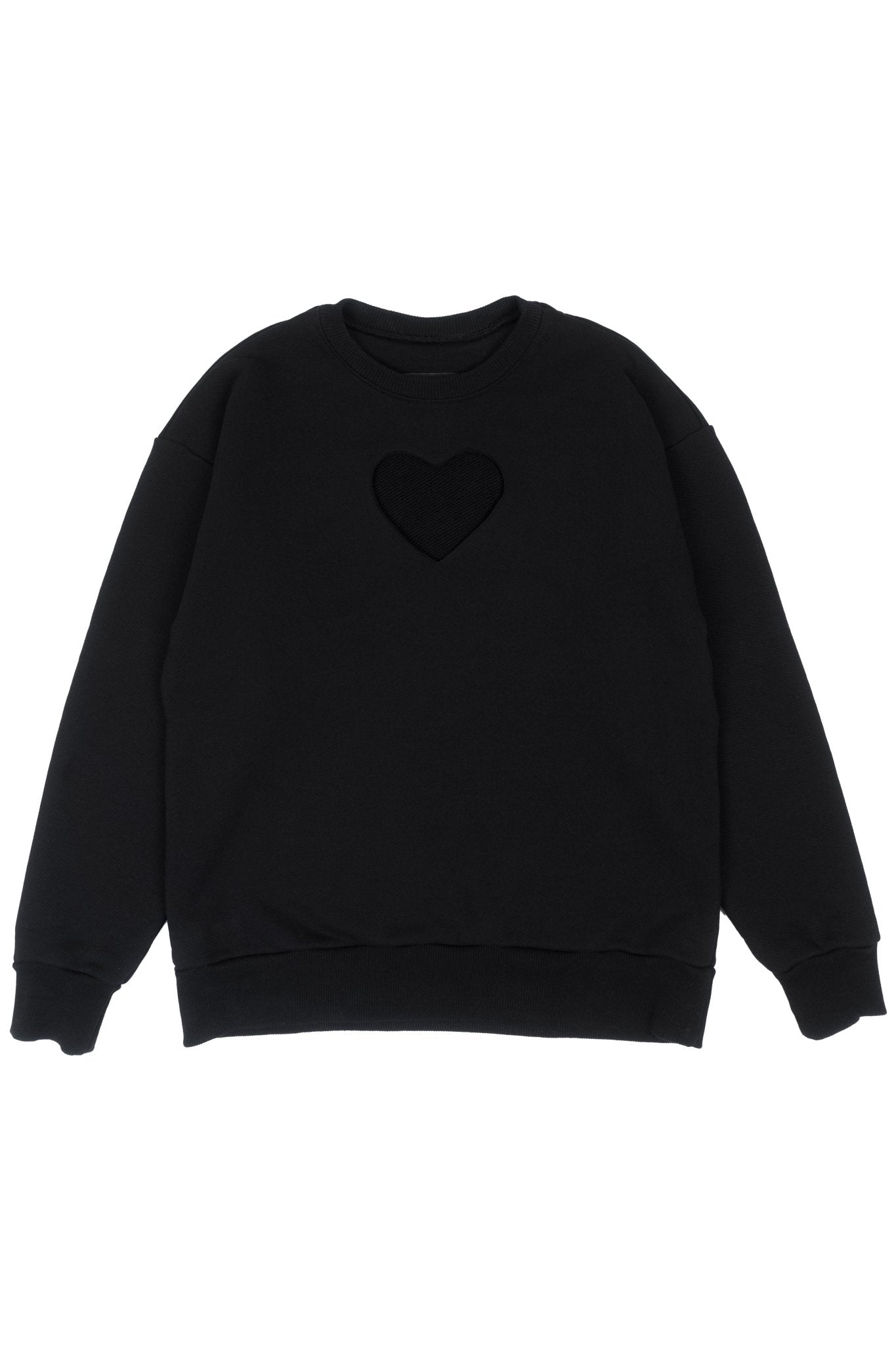 Black Oversized Love Sweater - MYS