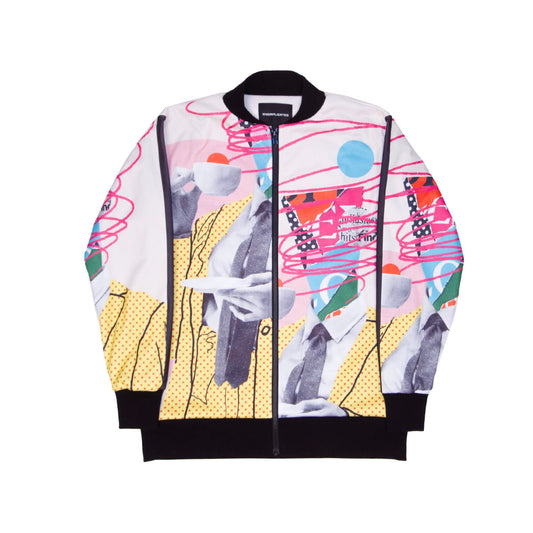 Bomber Jacket In Abstract Colors