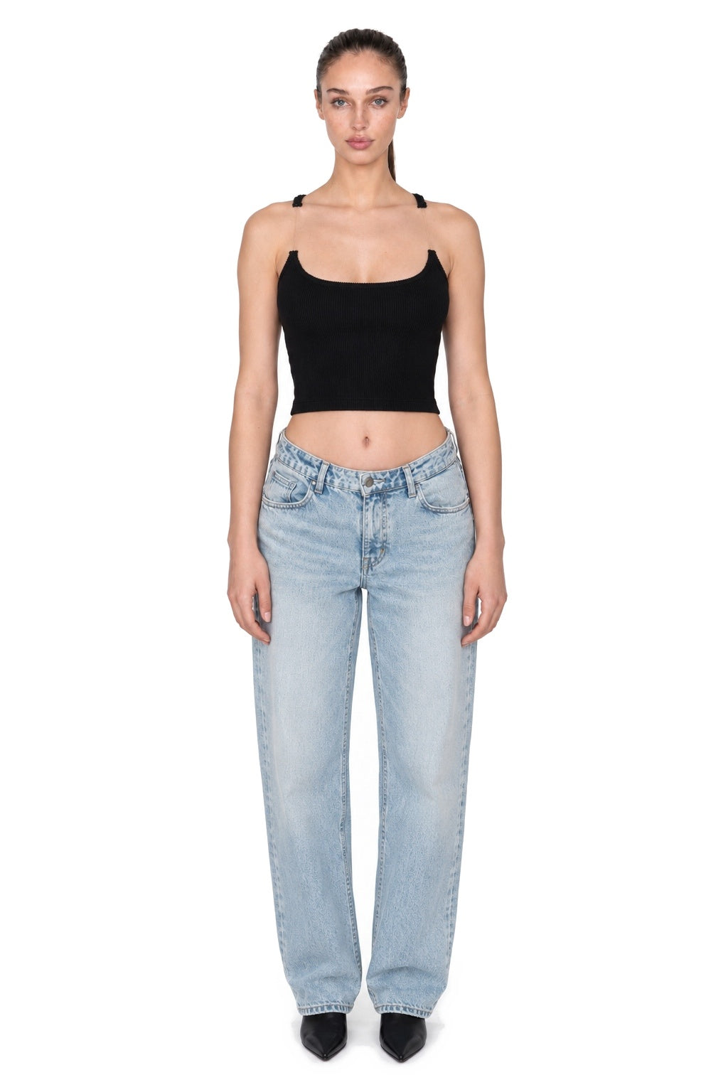Broken Strap Black Top - MYS - full body