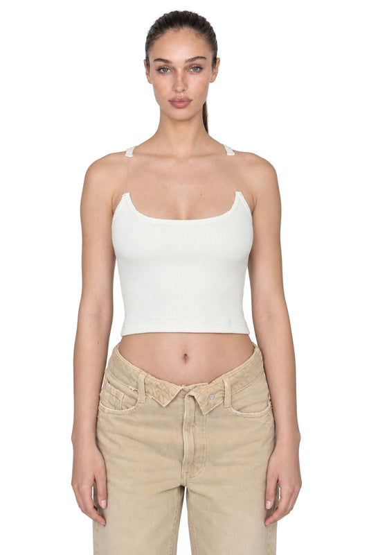 Broken Strap Ivory Top - MYS