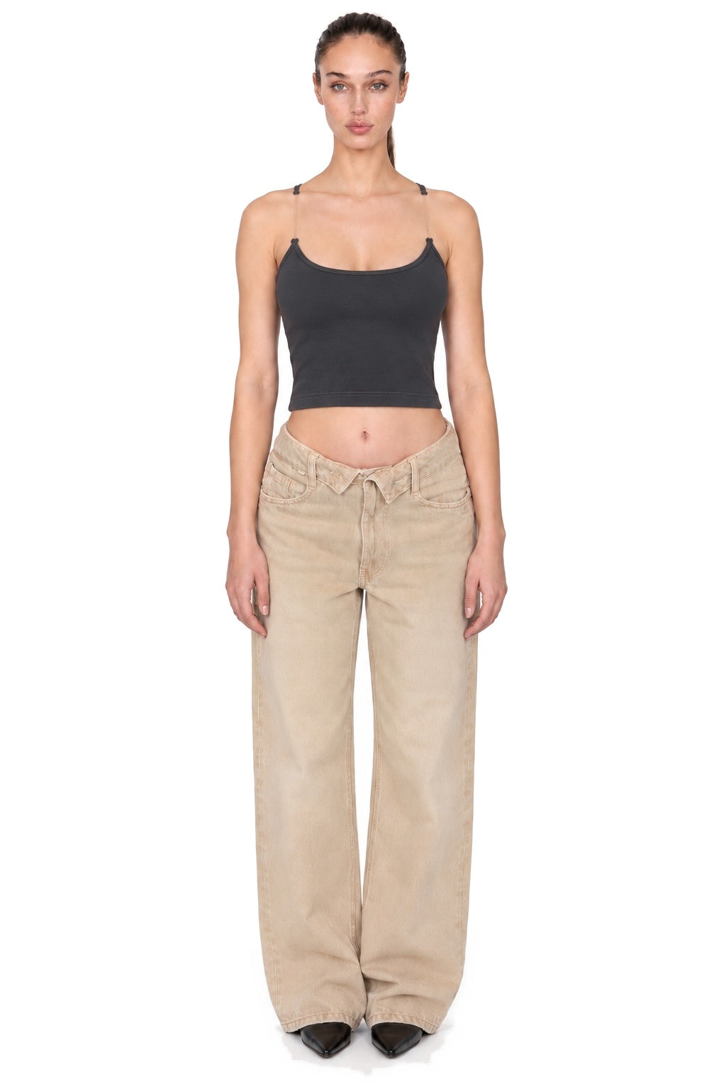 Broken Strap Olive Top - MYS - full body