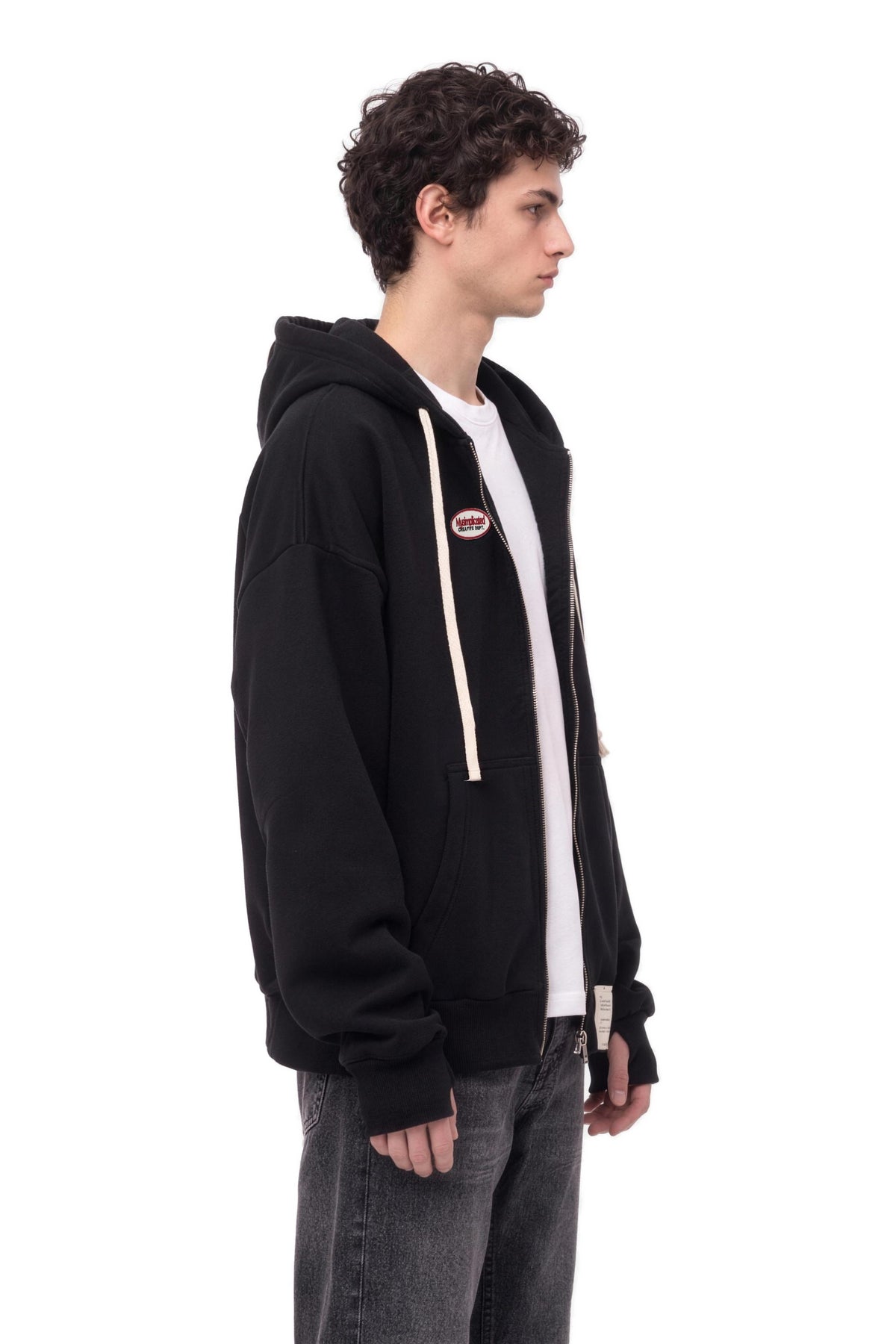DEPT. Black Hoodie men - side