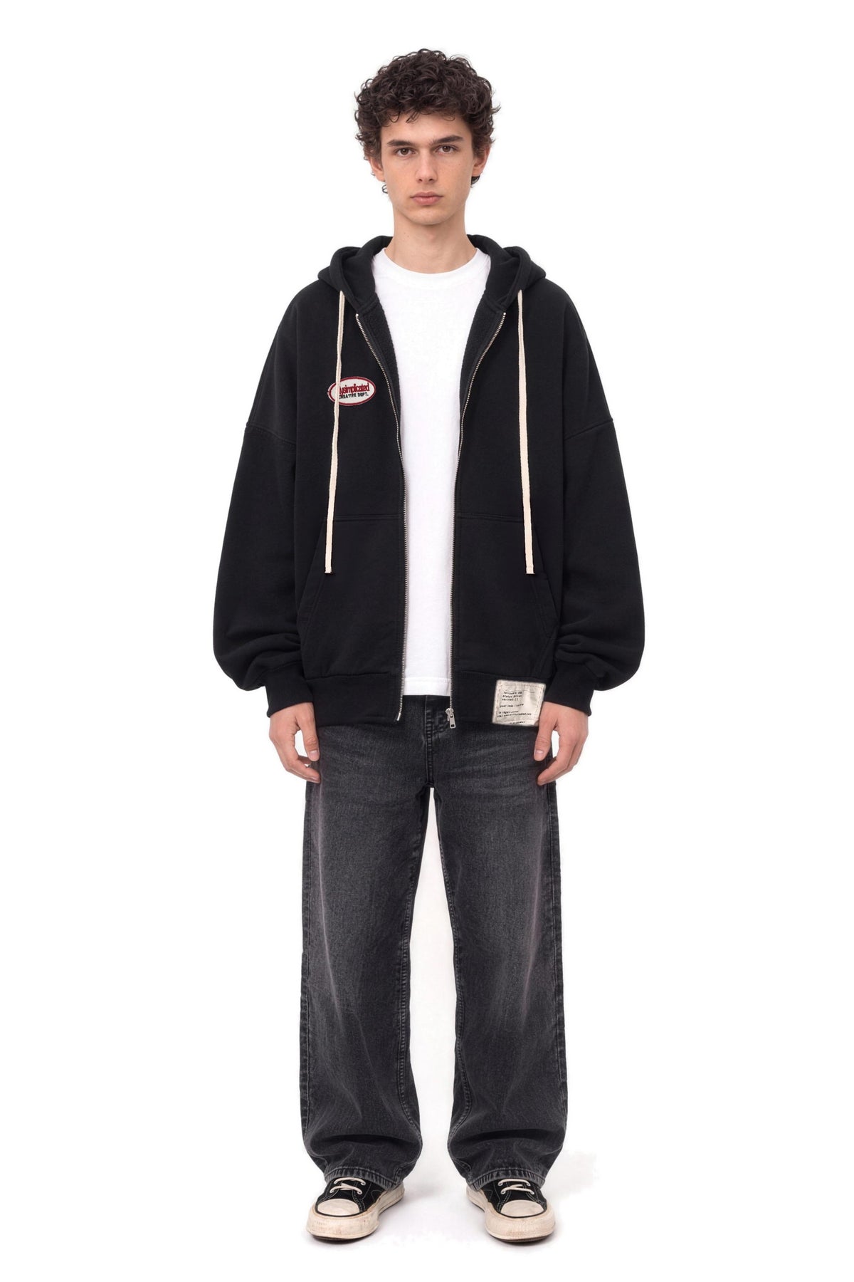 DEPT. Black Hoodie men - full body