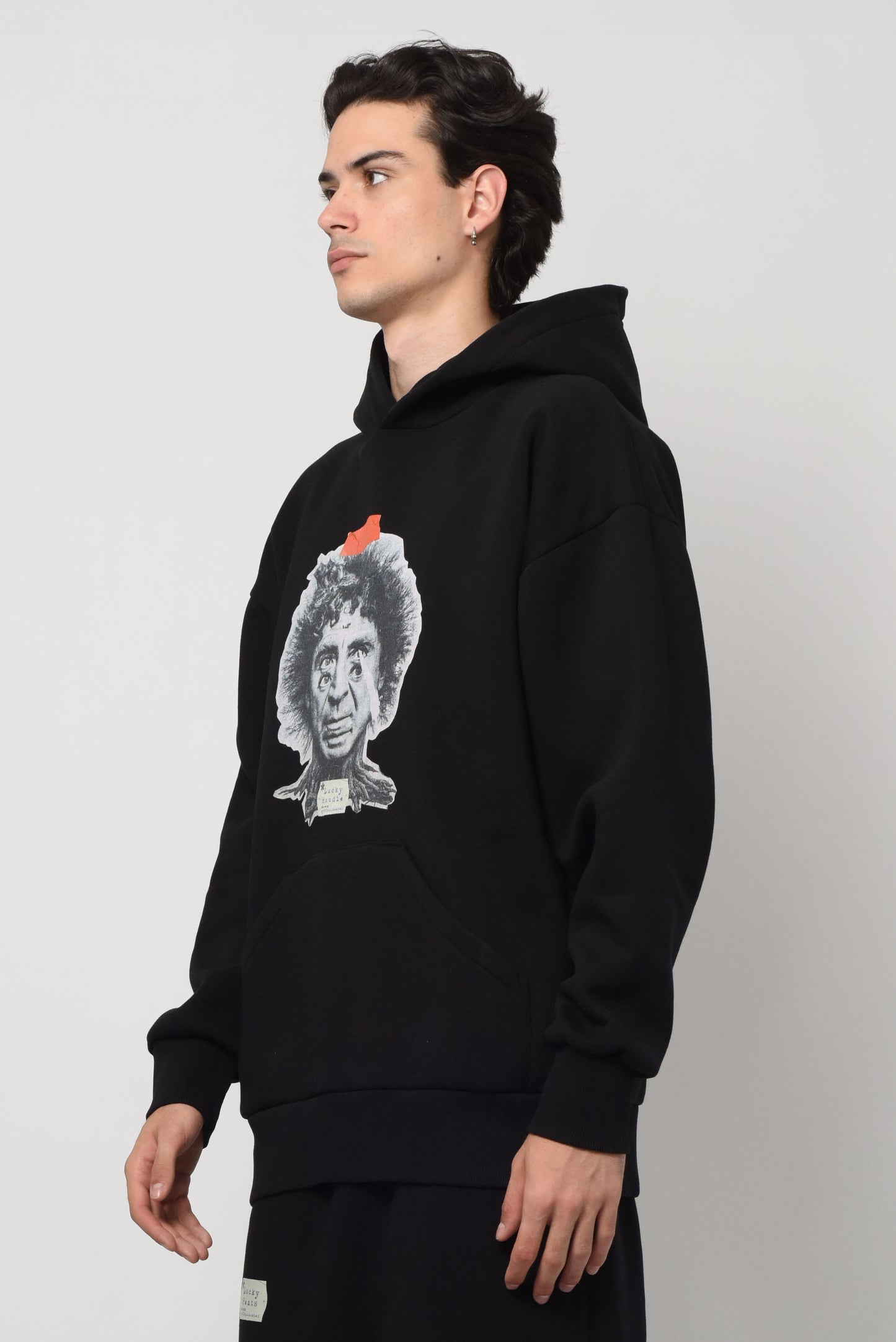 Black Hoodie Double Eye