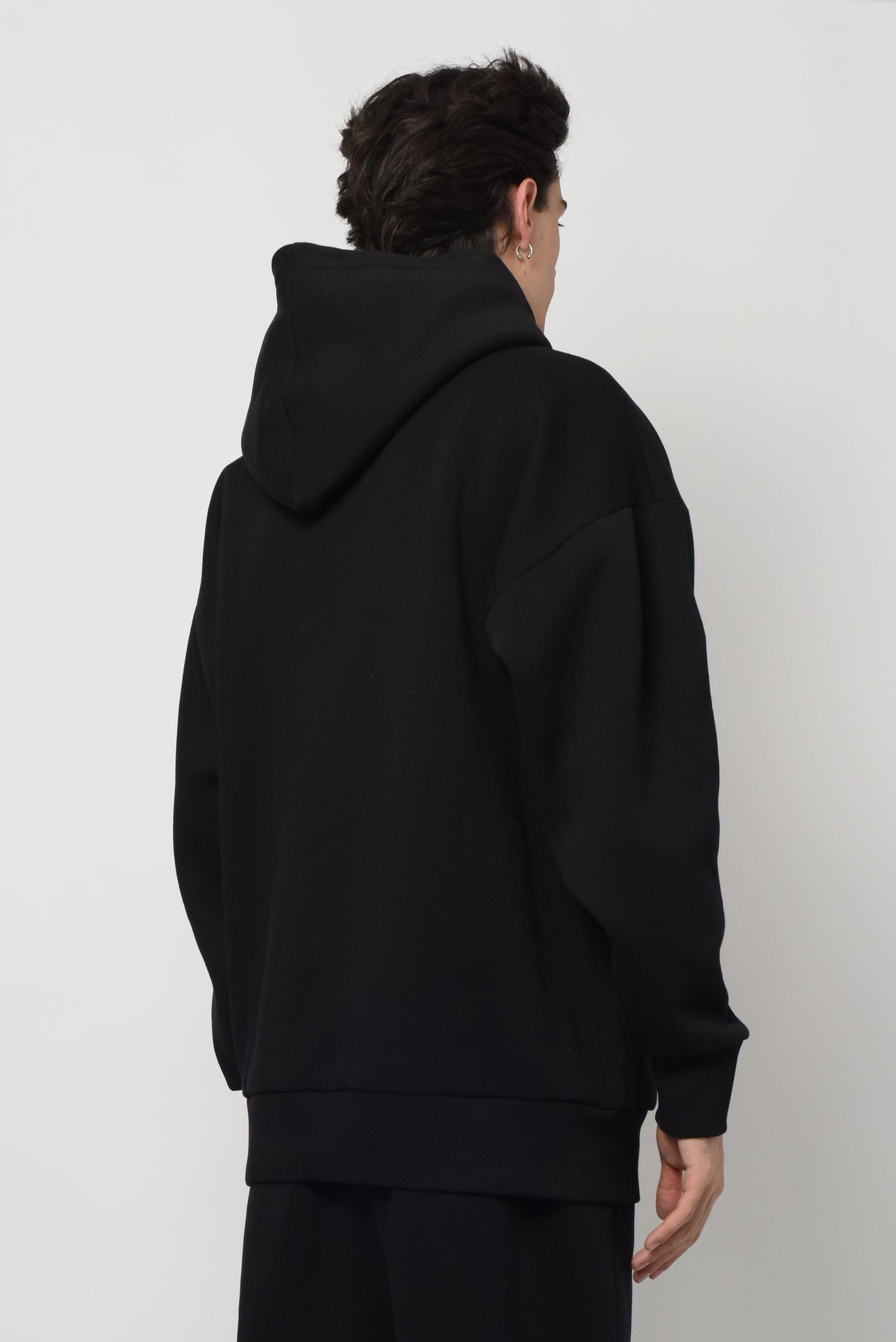 Black Hoodie Double Eye