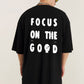 Oversized Black T-shirt Focus