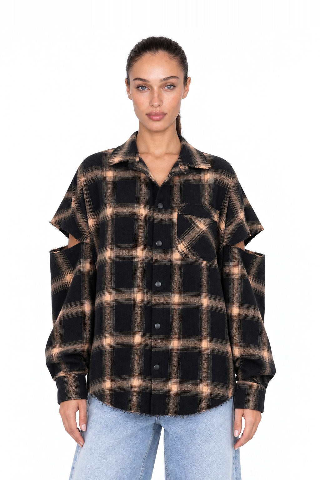 Fragmented Sleeves Shirt – front