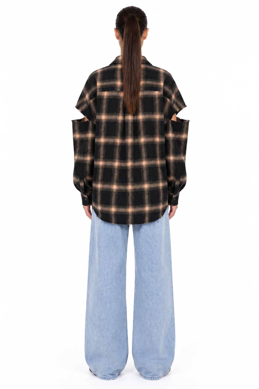 Fragmented Sleeves Shirt – back