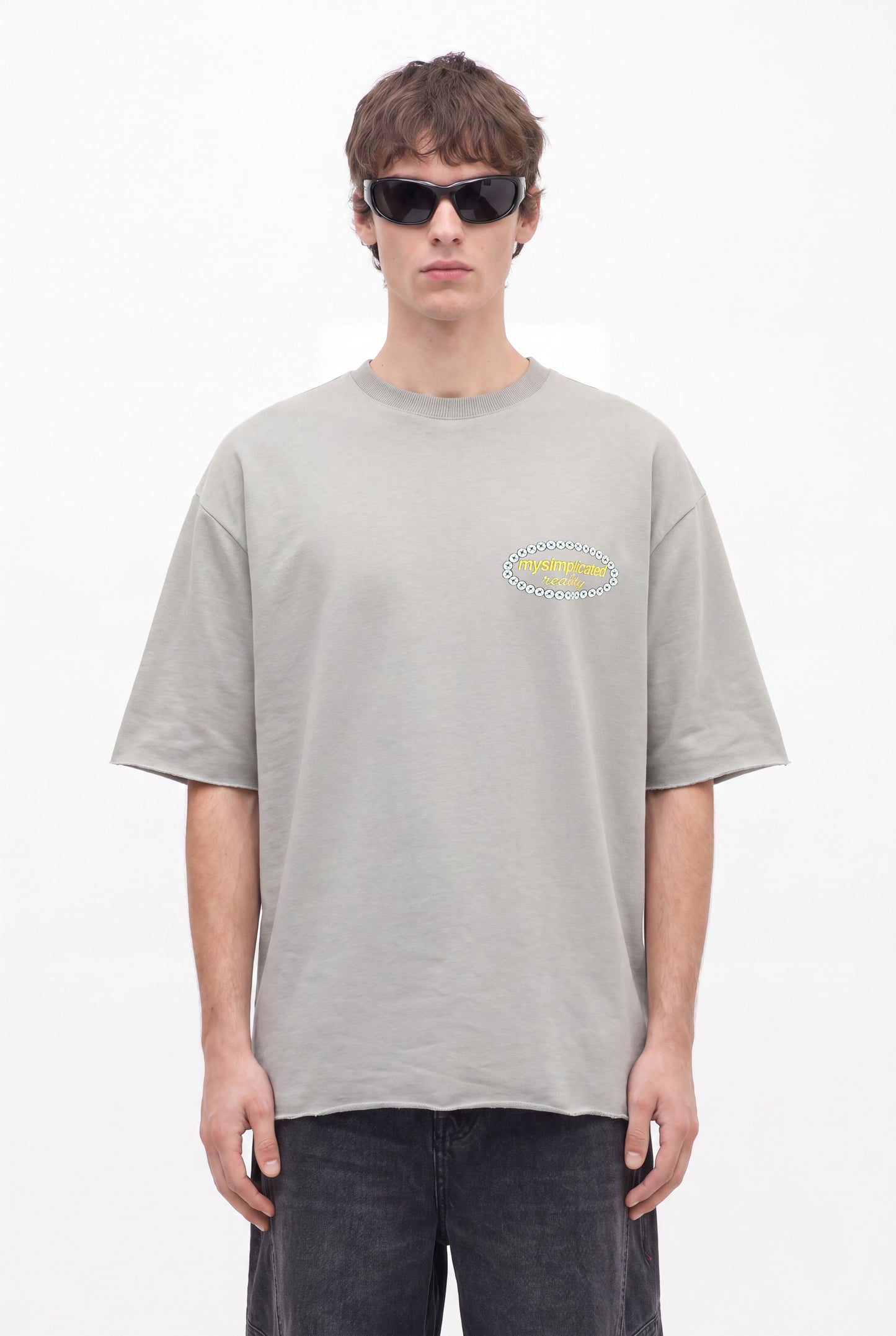 Reality Grey Oversized T-Shirt
