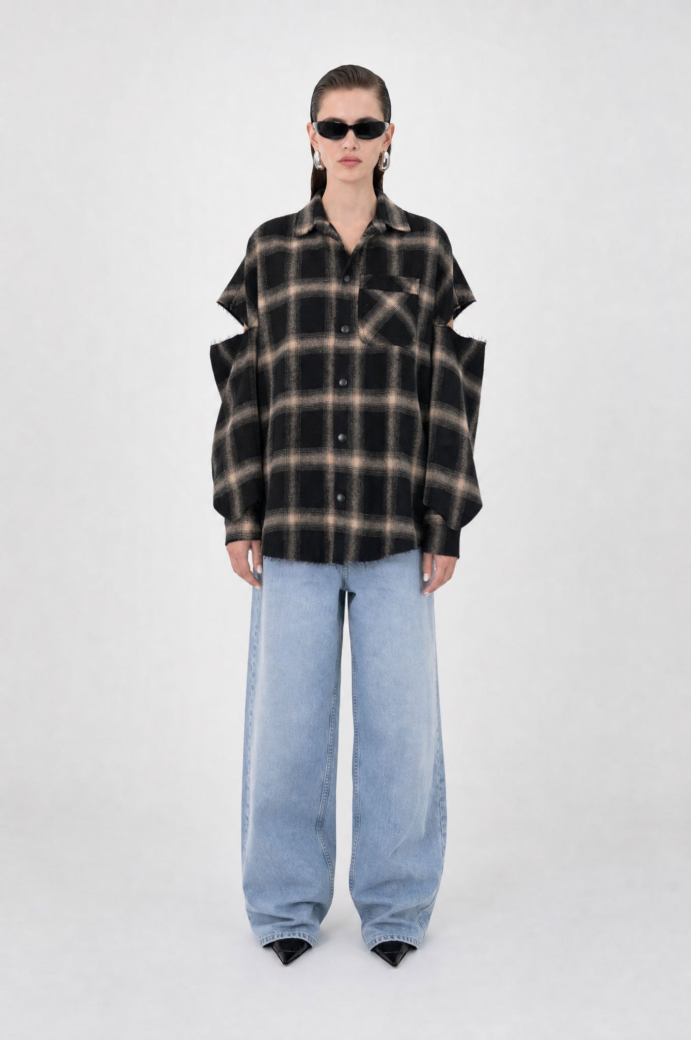 Fragmented Sleeves Shirt V3