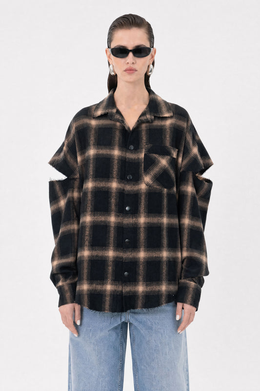 Fragmented Sleeves Shirt V3