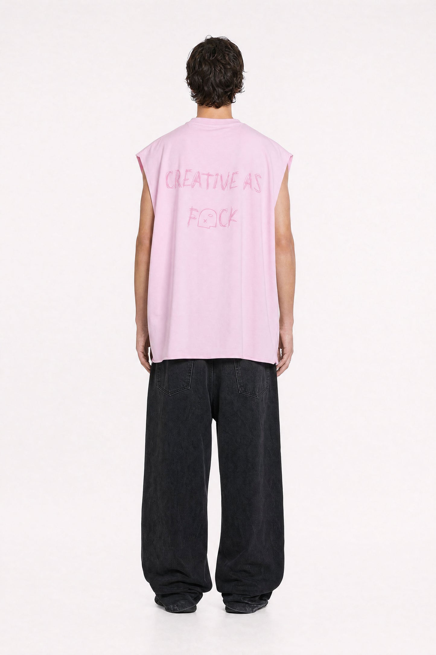 Oversized Sleeveless T-Shirt
