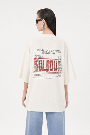 Soldout Oversized Off-White Tee