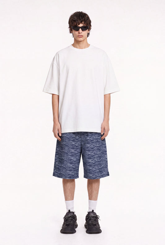 Storm Waves Denim Shorts