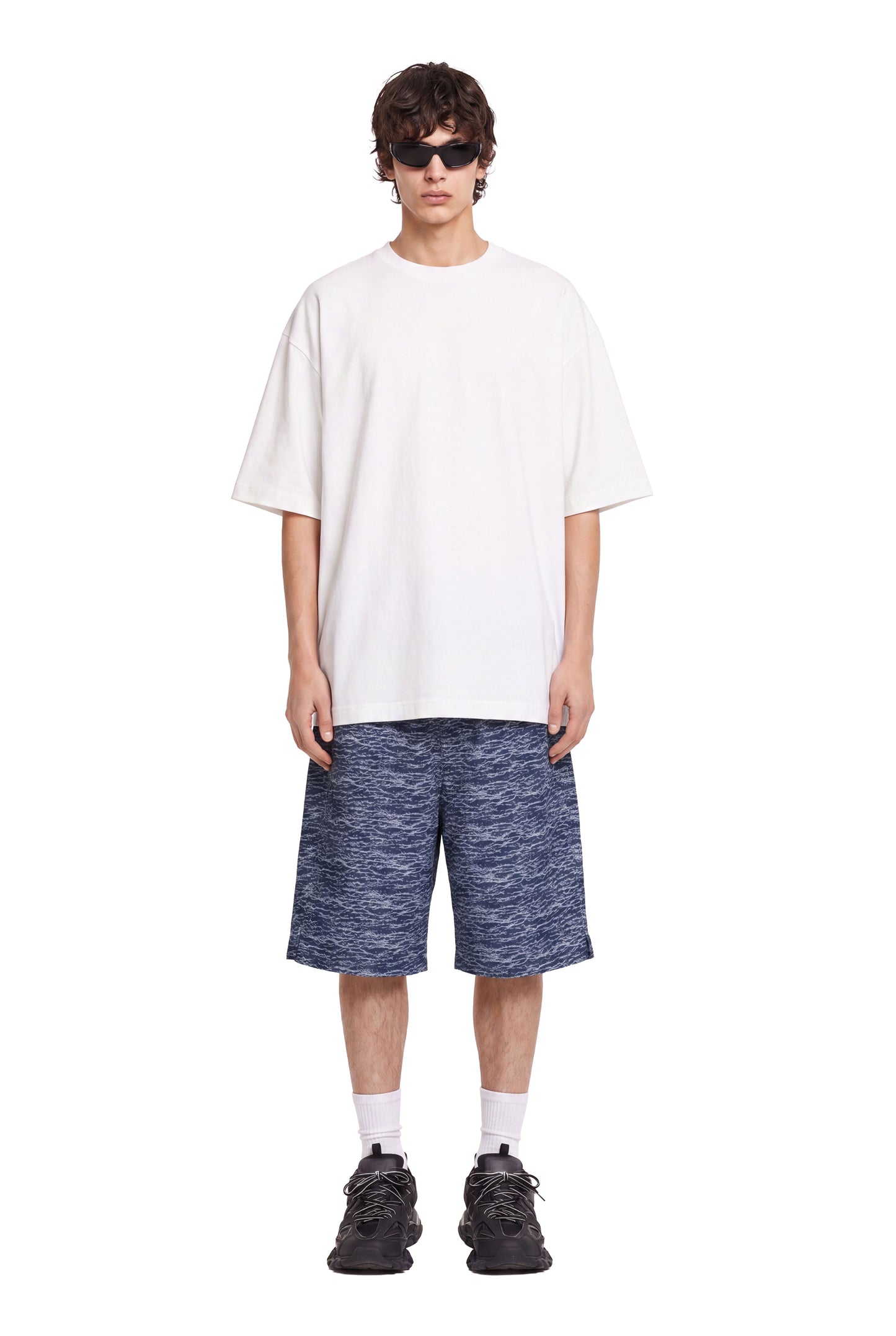 Storm Waves Denim Shorts