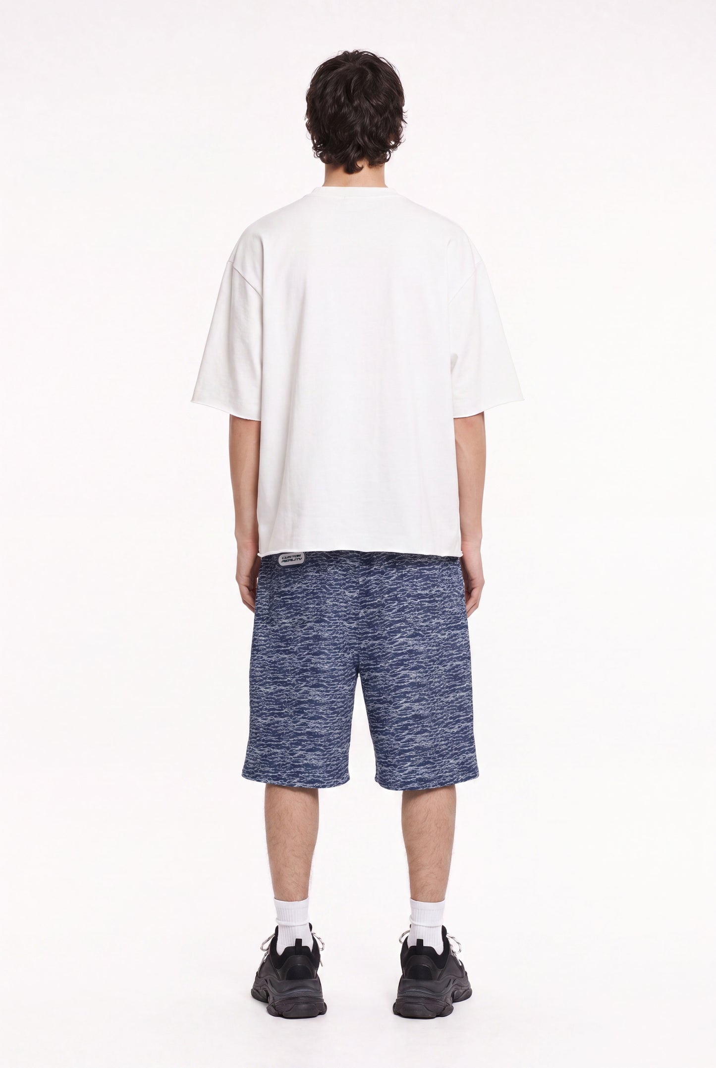 Storm Waves Denim Shorts
