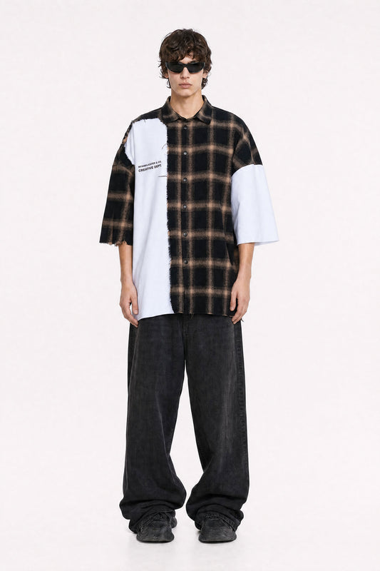 MYSIMPLICATED® Brown Atelier Division Overshirt — Mysimplicated