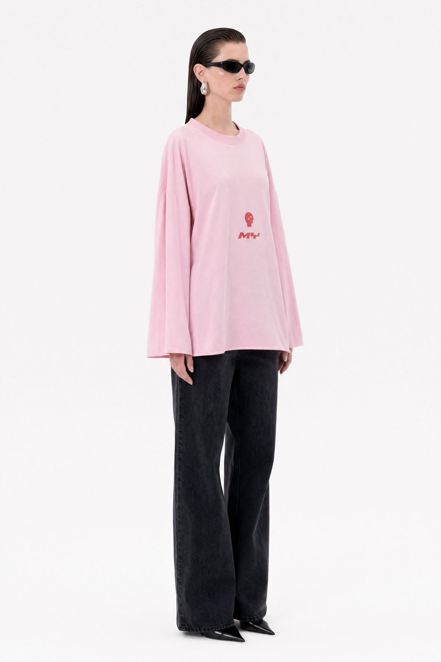 MYSTUDIOS Pink Oversized Tee