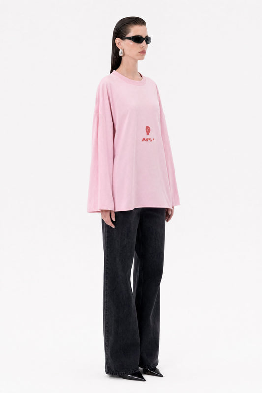 MYSTUDIOS Pink Oversized Tee — Mysimplicated