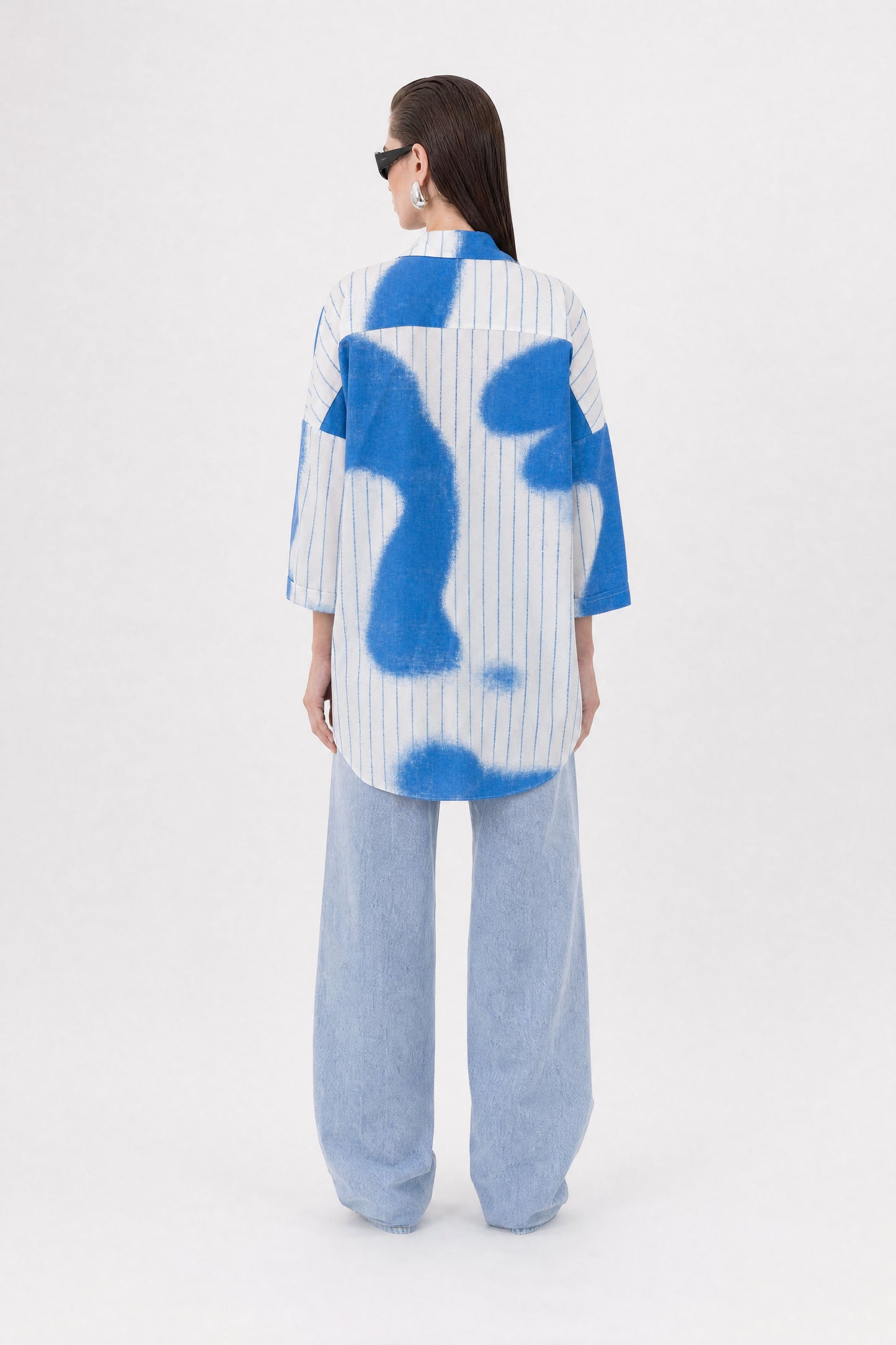 Blue Stripes Oversized Shirt