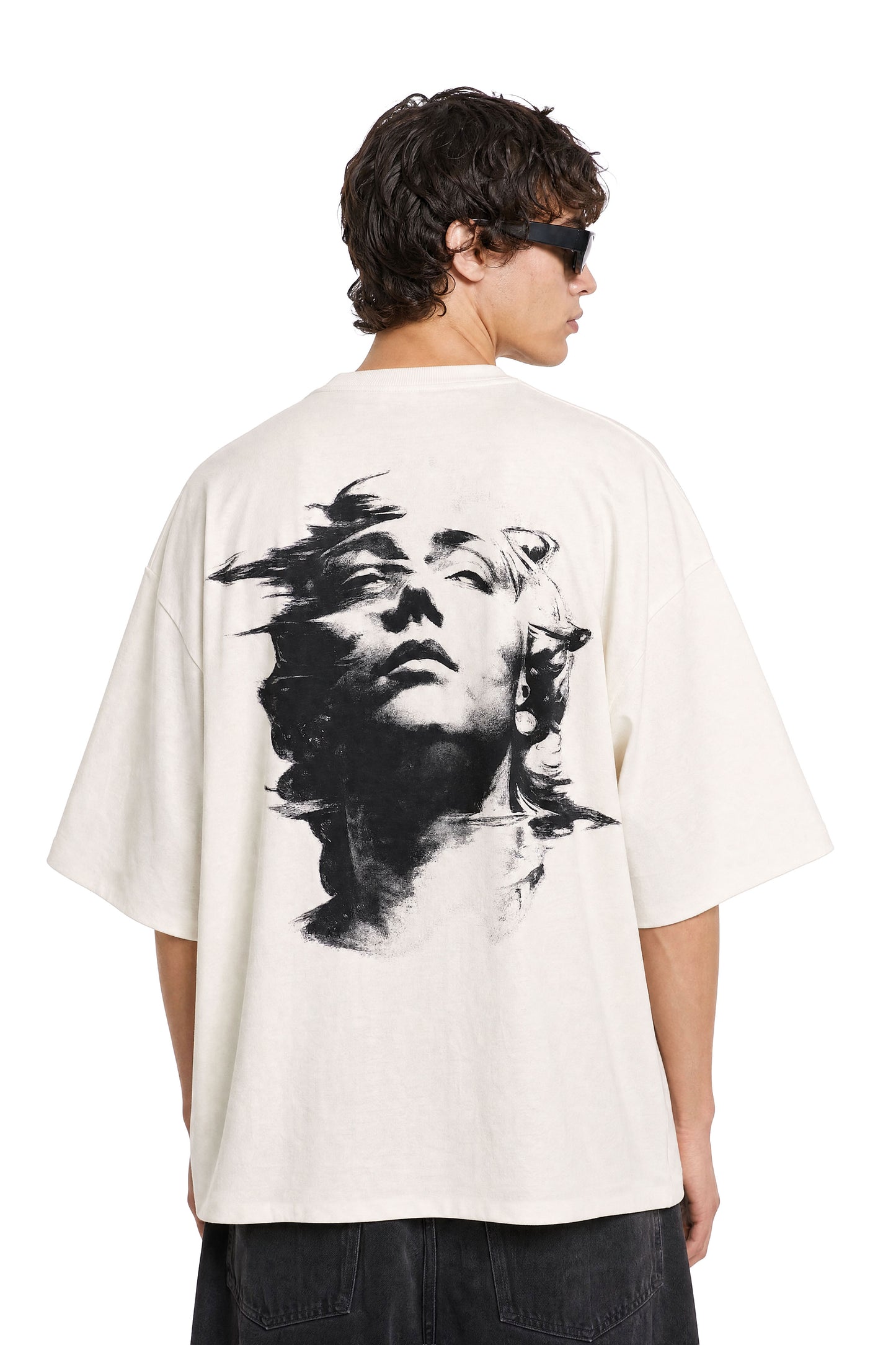 Dream State Oversized Off-White Tee