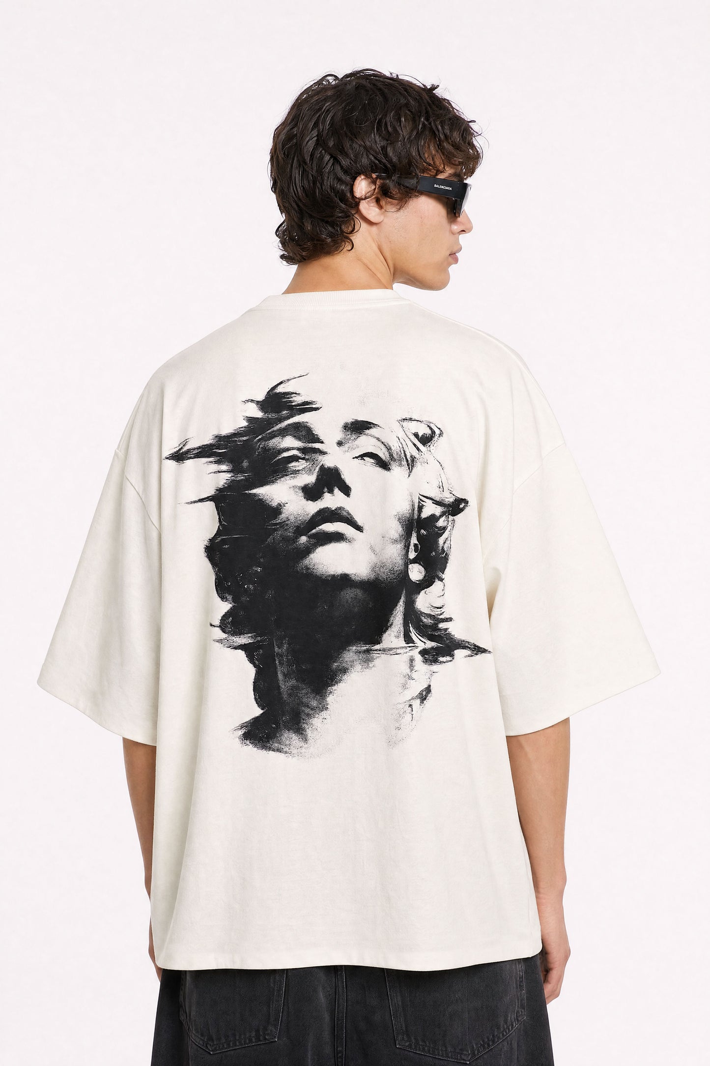 Dream State Oversized Off-White Tee