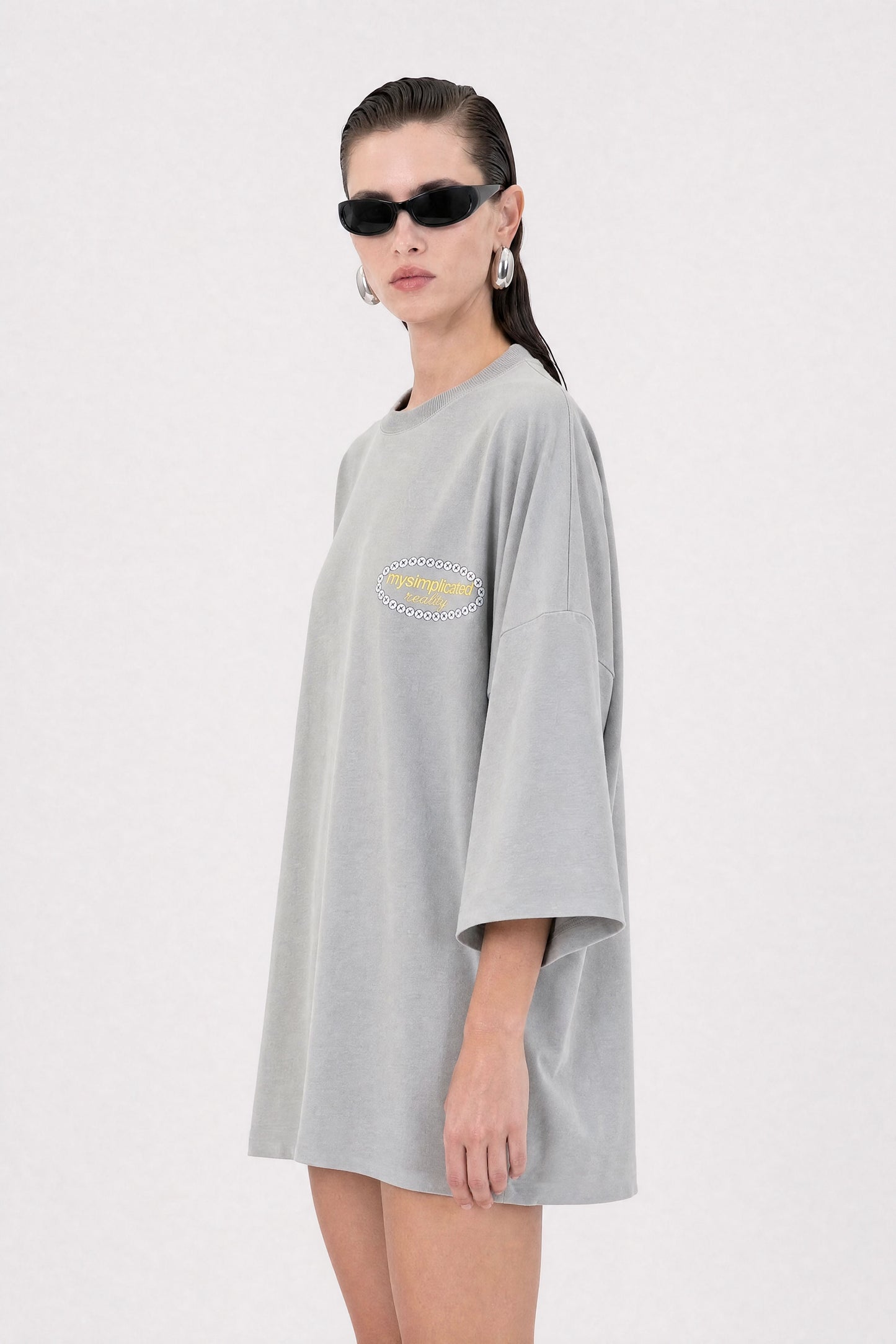 Reality Grey Oversized T-Shirt