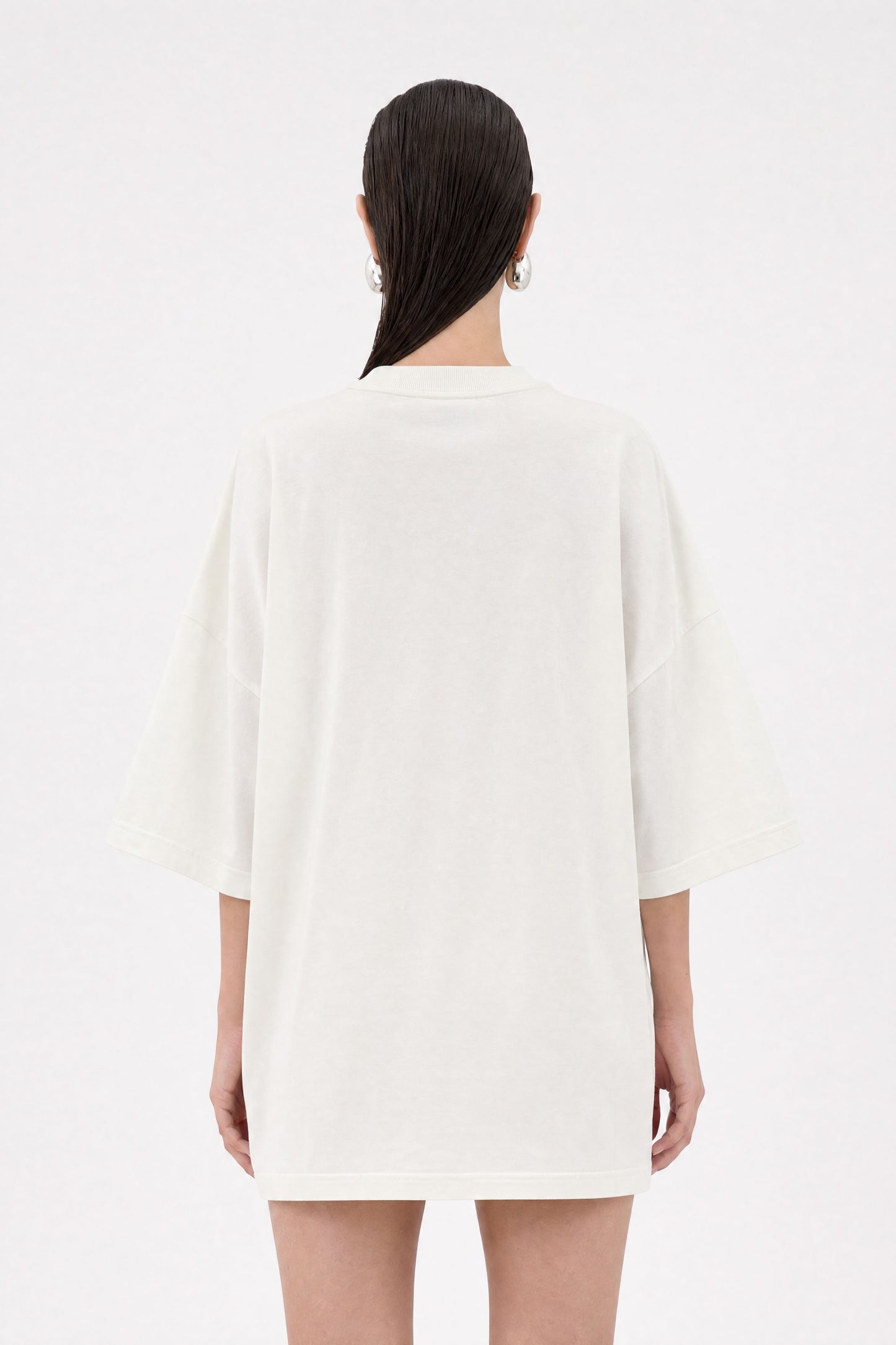 Workwear Ecru Oversized Pocket T-Shirt