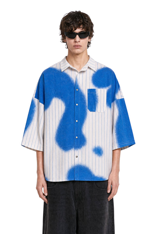 Blue Stripes Oversized Shirt