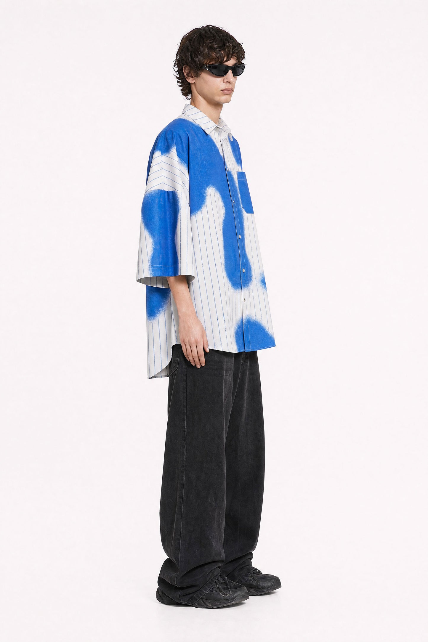 Blue Stripes Oversized Shirt