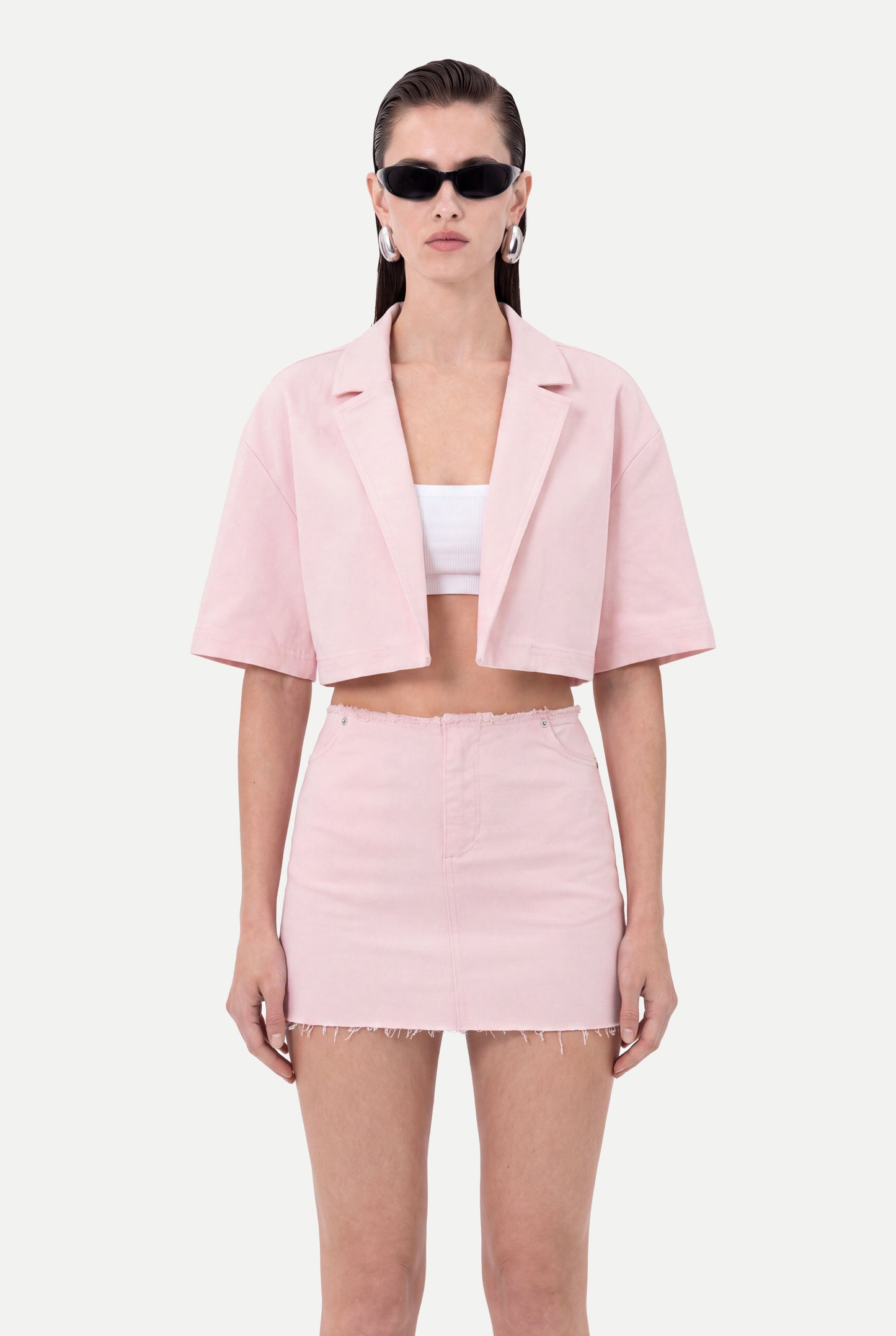 Blush Cropped Set