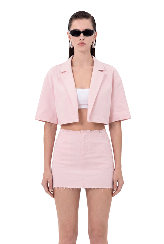Blush Cropped Set