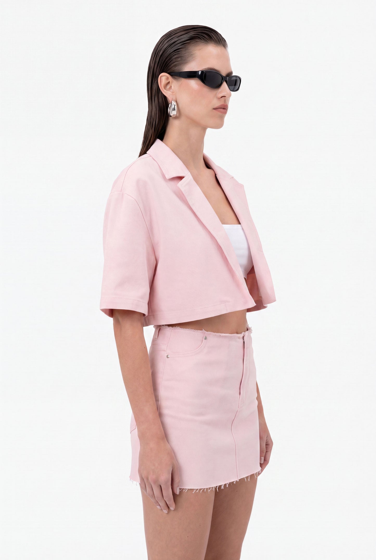 Blush Cropped Set