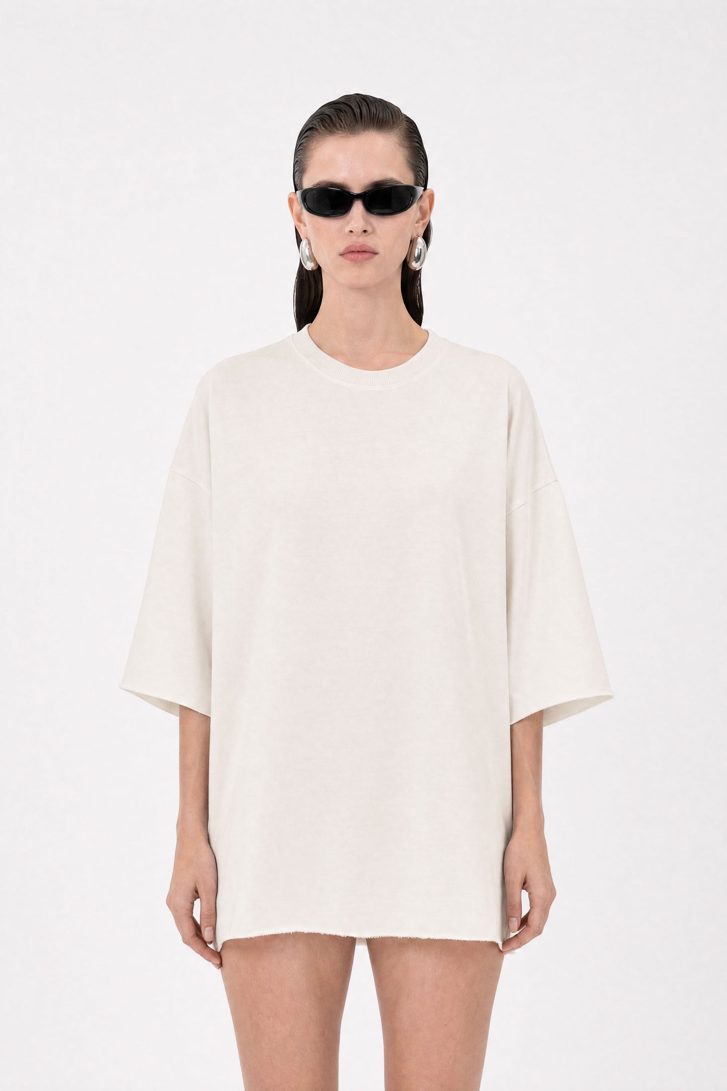 Dream State Oversized Off-White Tee — Mysimplicated