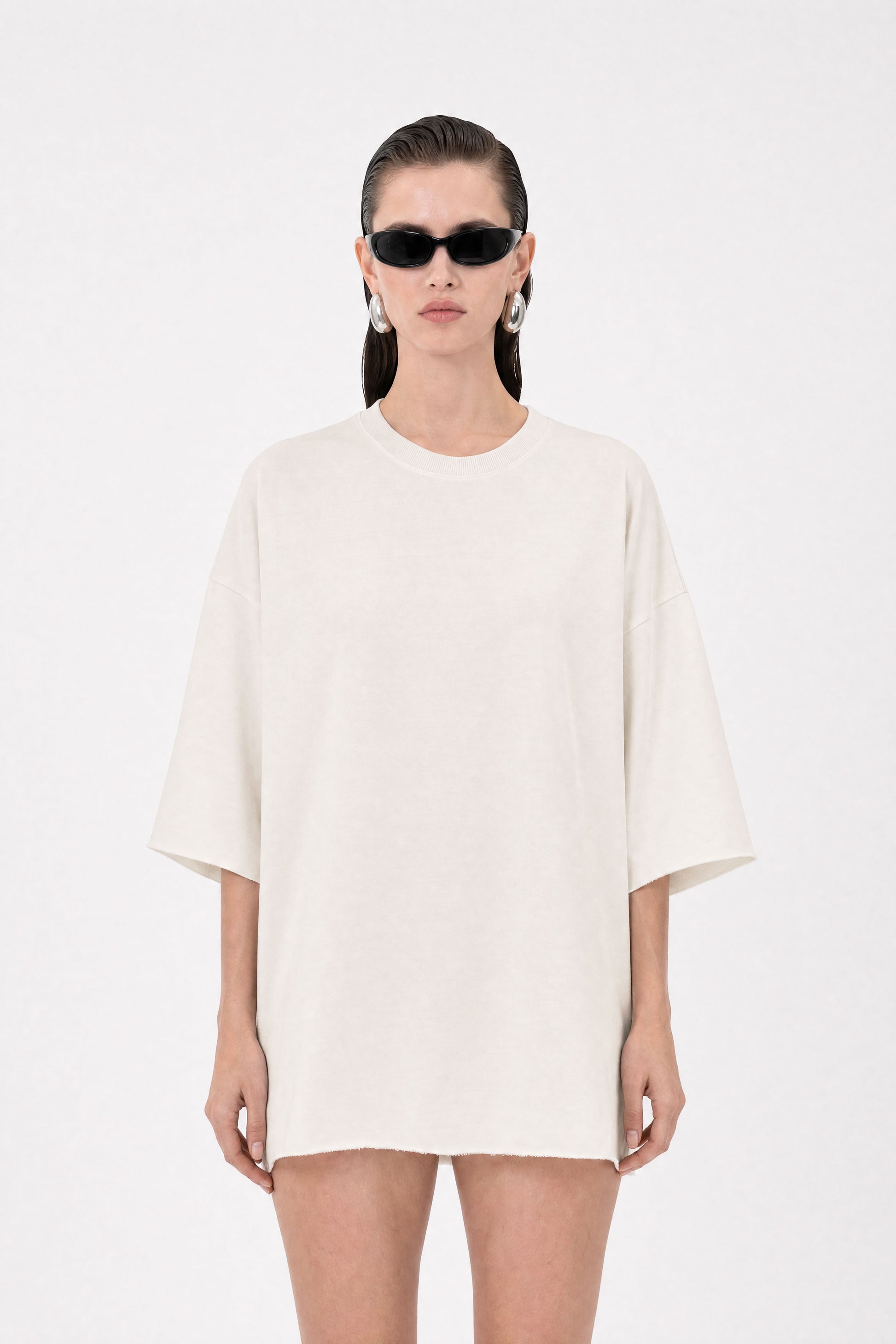 Dream State Oversized Off-White Tee — Mysimplicated