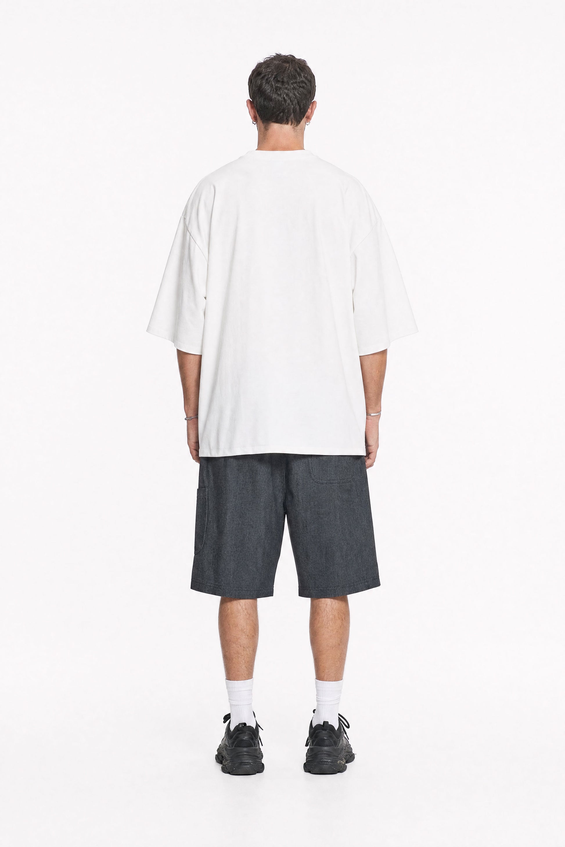 Workwear Grey Denim Shorts — Mysimplicated
