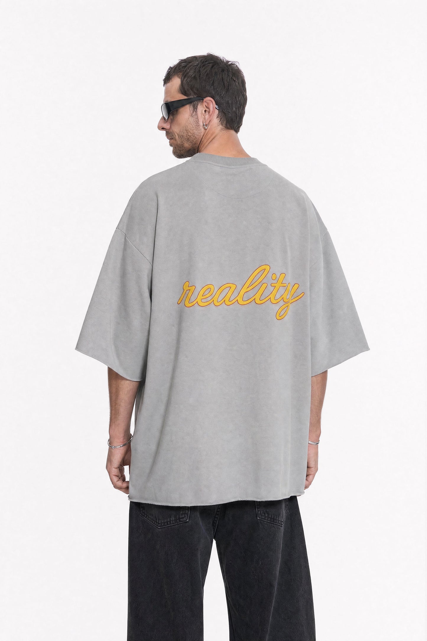 Reality Grey Oversized T-Shirt