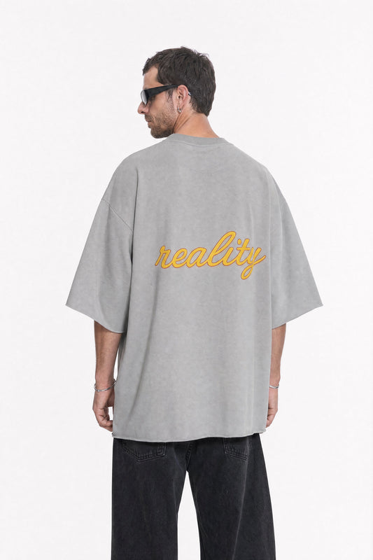 Reality Grey Oversized T-Shirt