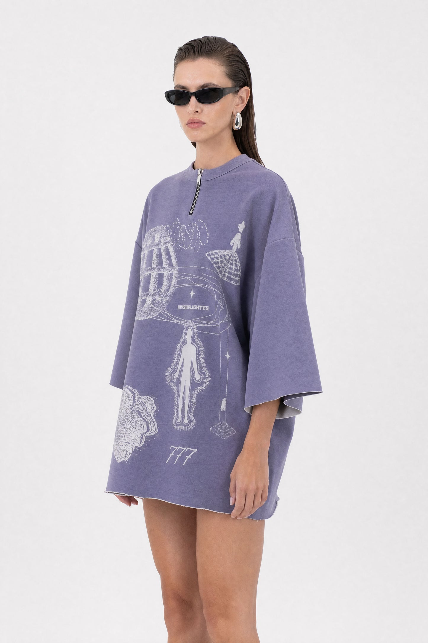 777 Mauve Oversized T-Shirt