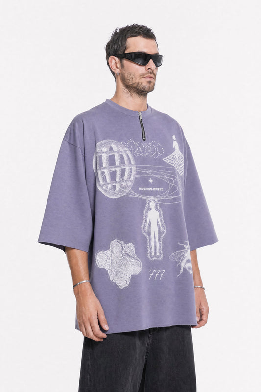 777 Mauve Oversized T-Shirt