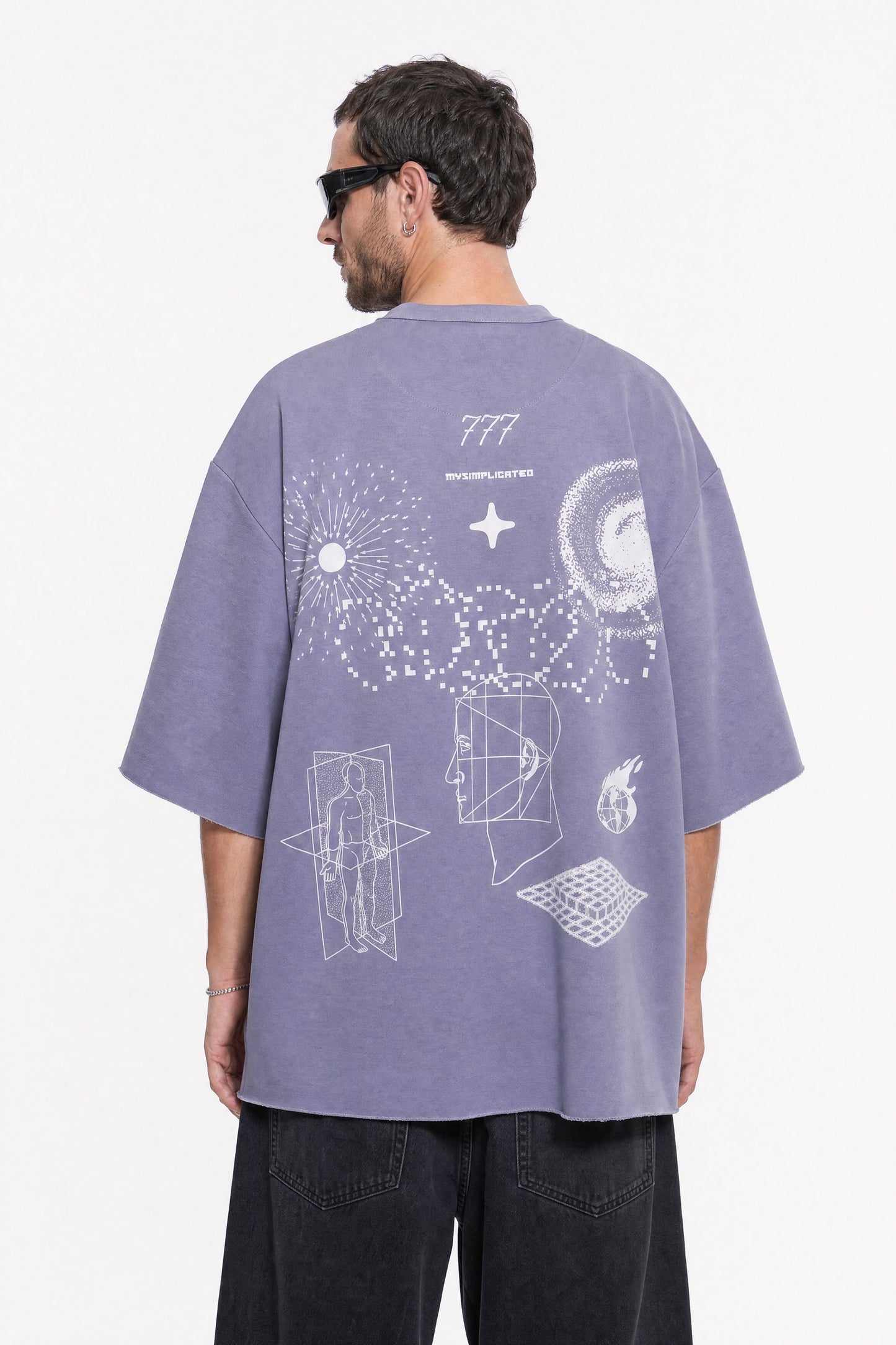 777 Mauve Oversized T-Shirt