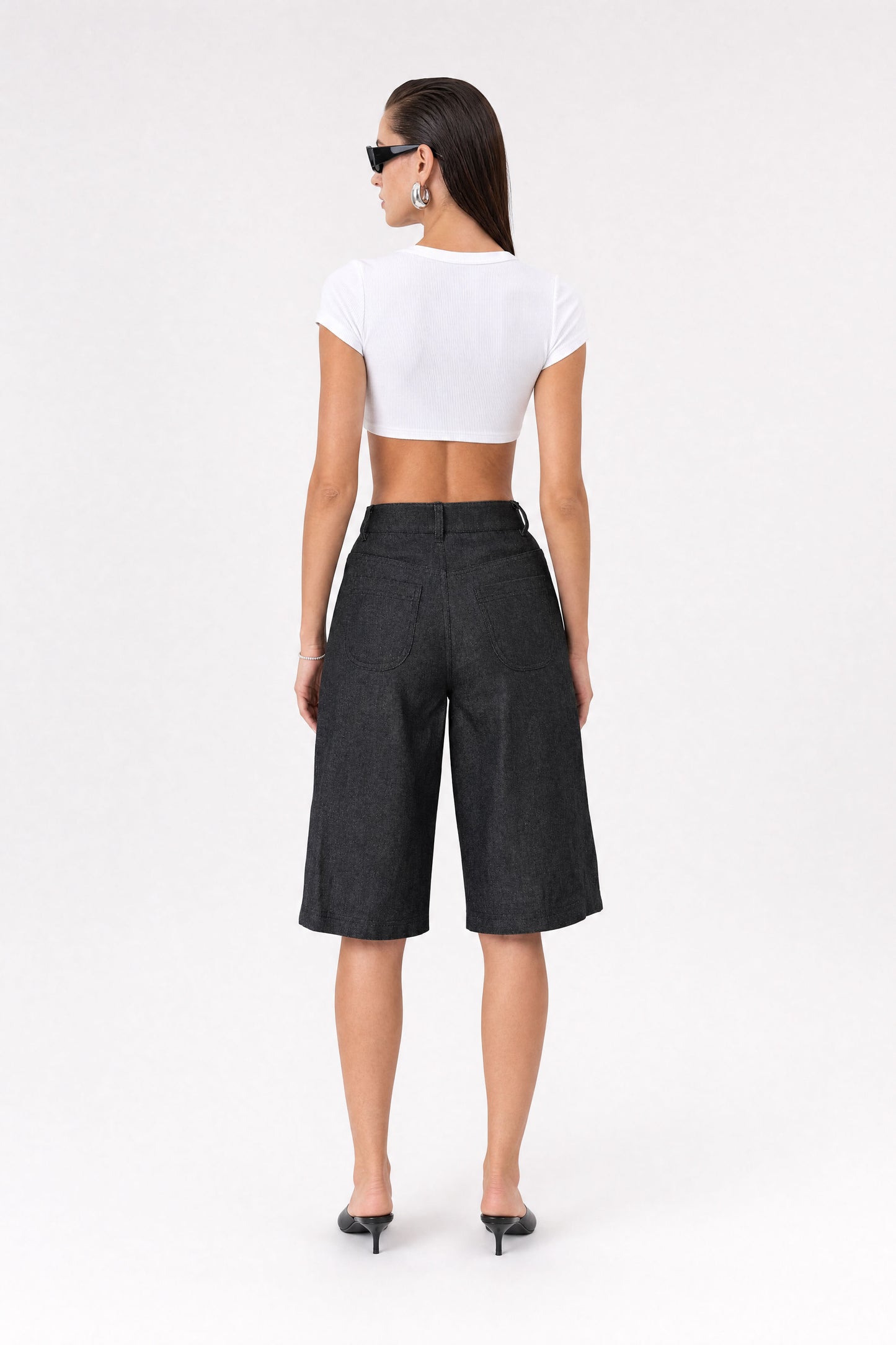 Grey Denim Bermuda