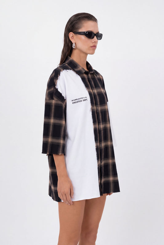MYSIMPLICATED® Brown Atelier Division Overshirt