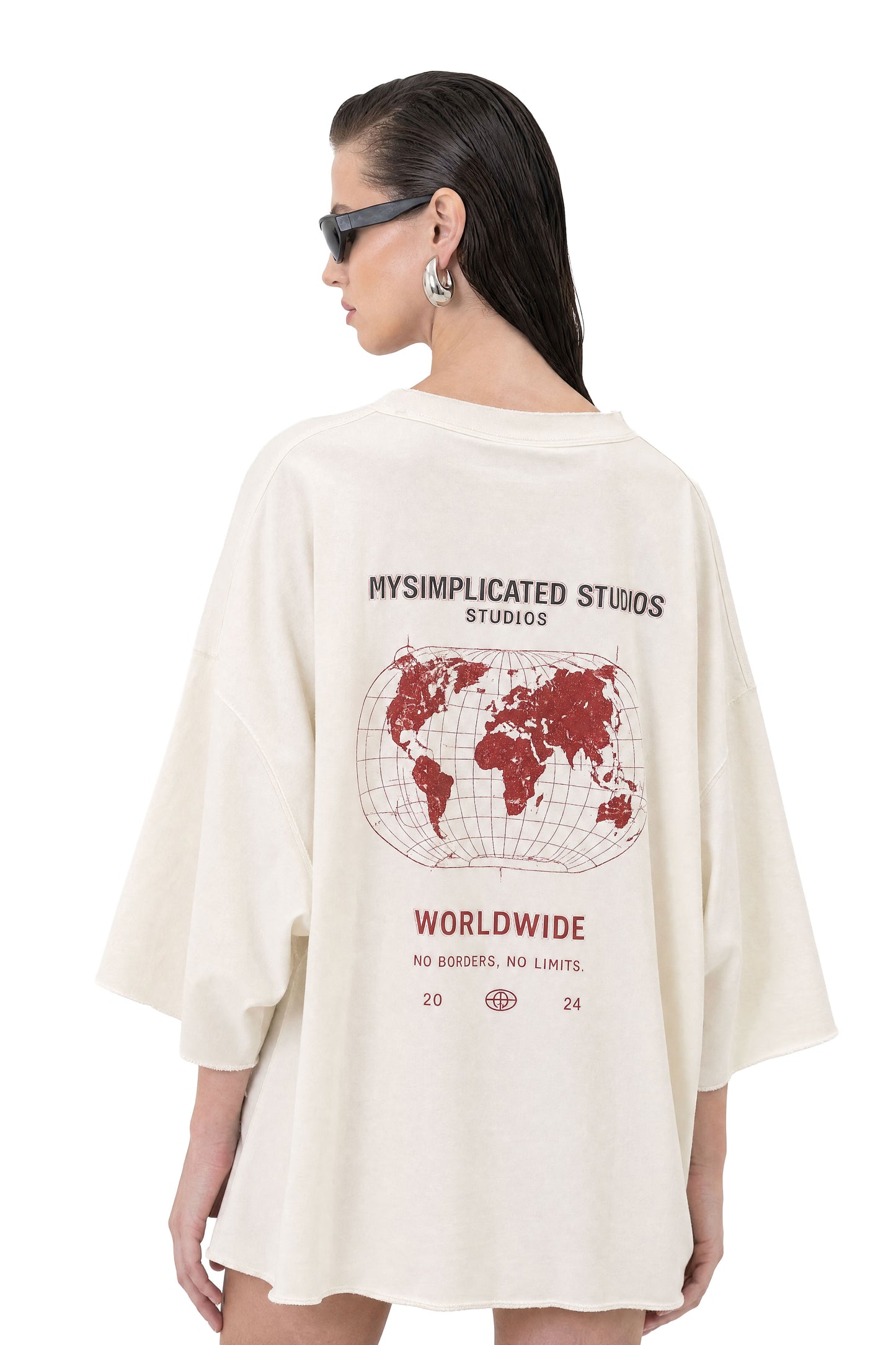 Worldwide Oversized Off-White Tee
